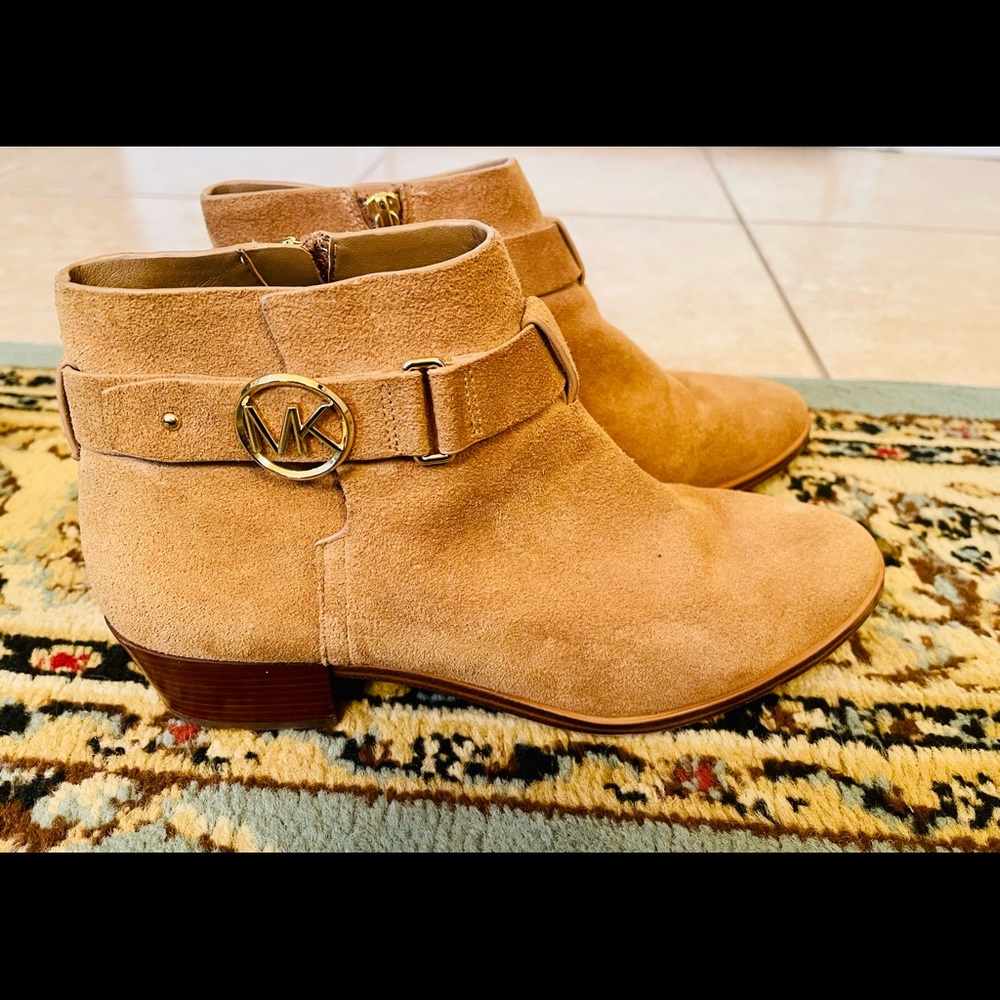 Michael Kors Leather Suede Ankle Boots